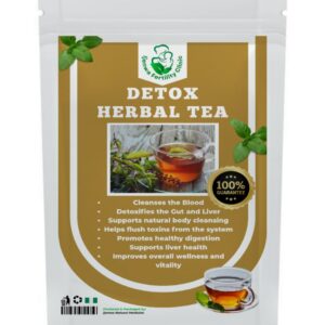 A powerful herbal detox tea that cleanses the blood, detoxifies the gut and liver, reduces inflammation, and supports reproductive health — your daily reset for total body wellness.